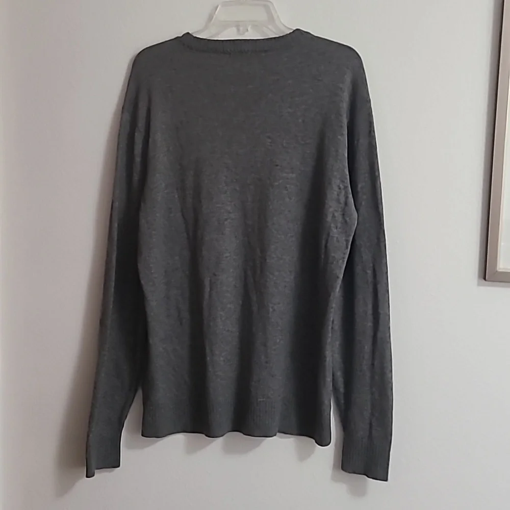 Smartwool Sparwood Crewneck Sweater  Gray Size Large Mens - Picture 4 of 5